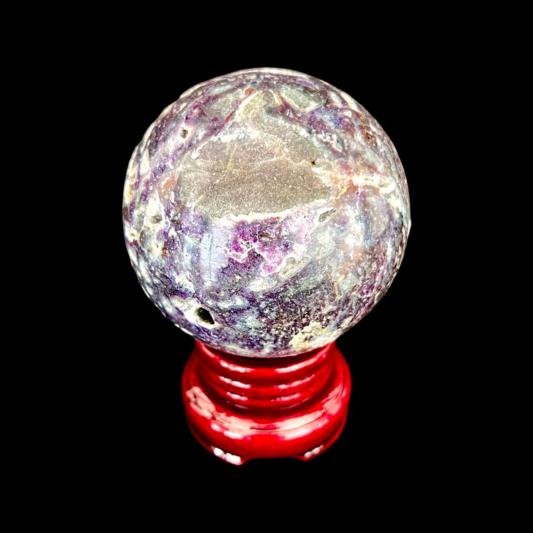 Purple Fluorite Druzy Sphere #1111