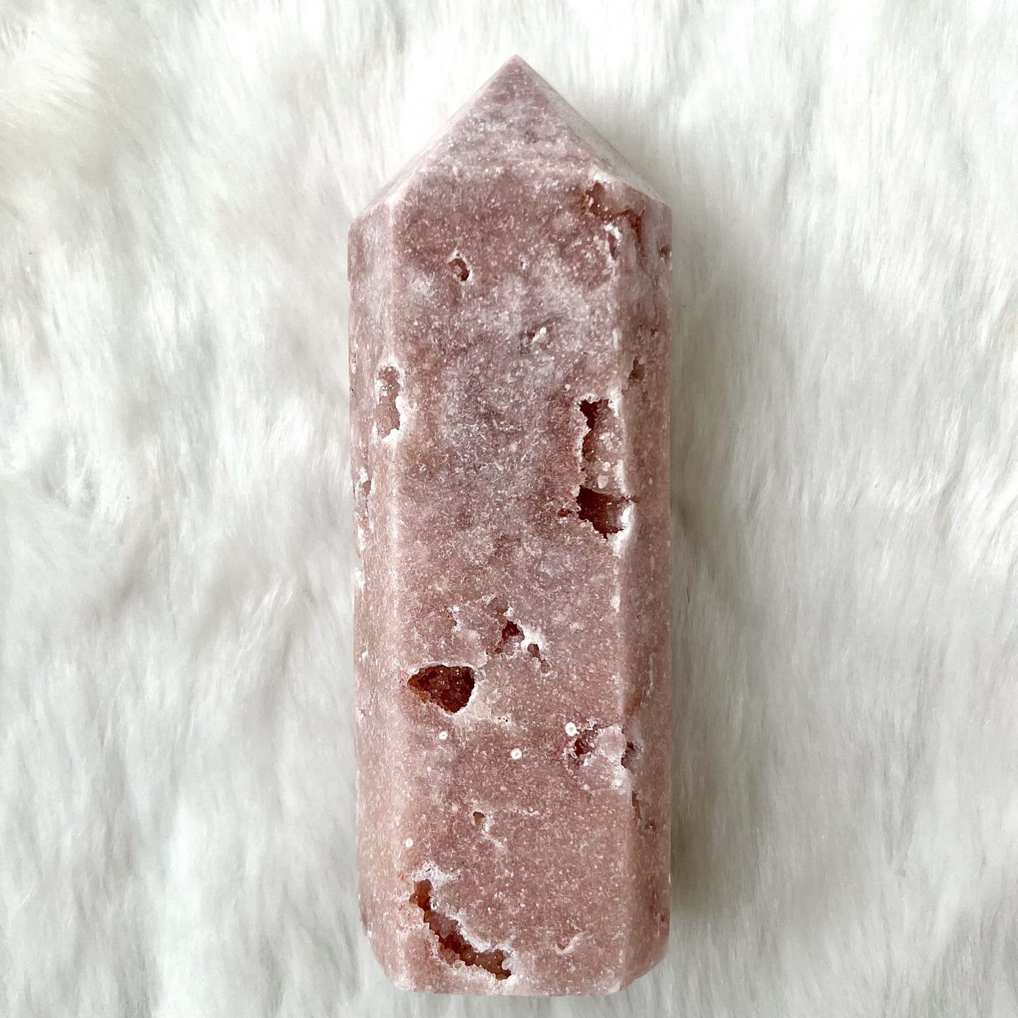 Pink Amethyst Point #1690