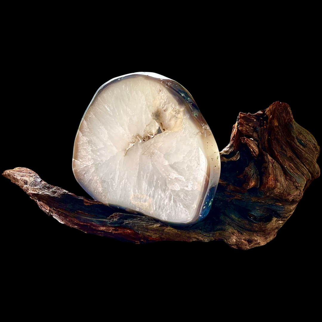 Agate, Quartz & Calcite Slice #1734