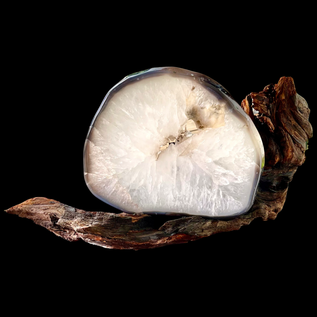 Agate, Quartz & Calcite Slice #1734