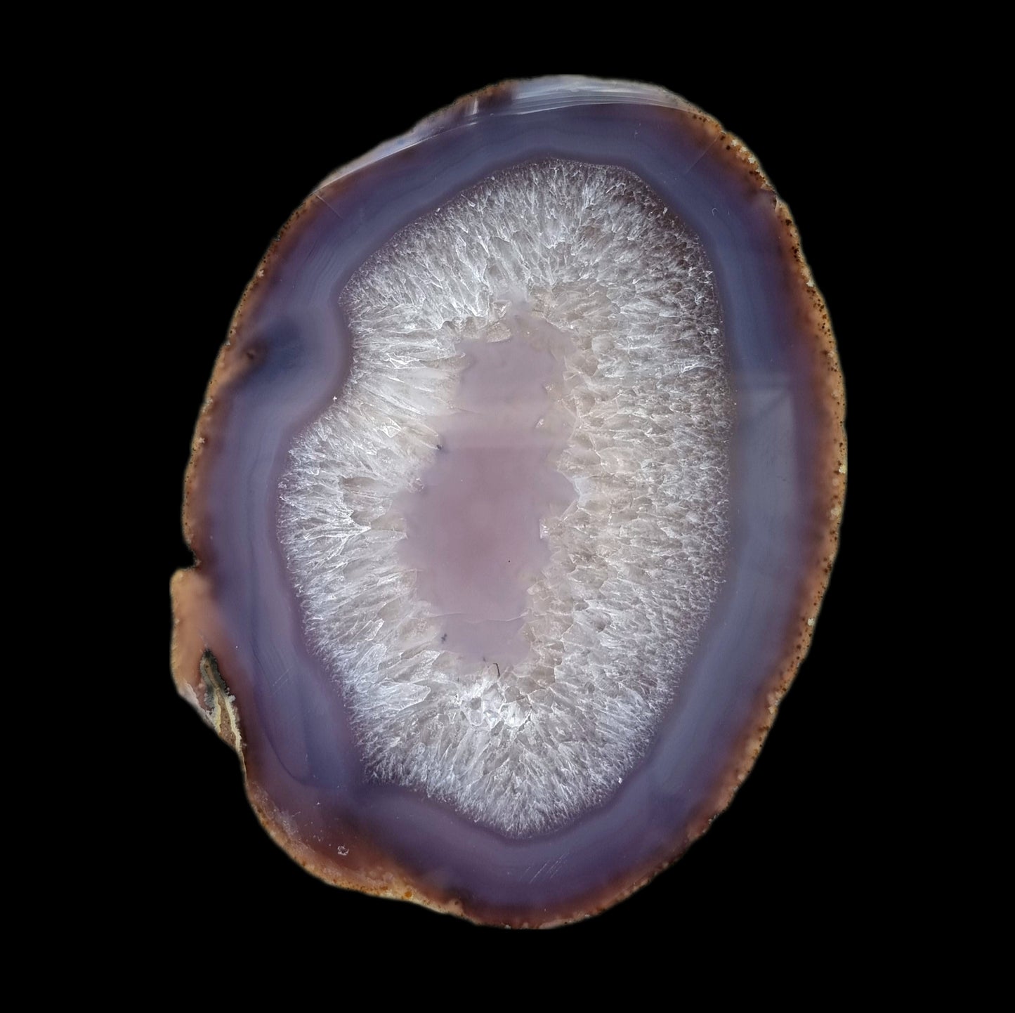 Agate & Clear Quartz Slice #1644