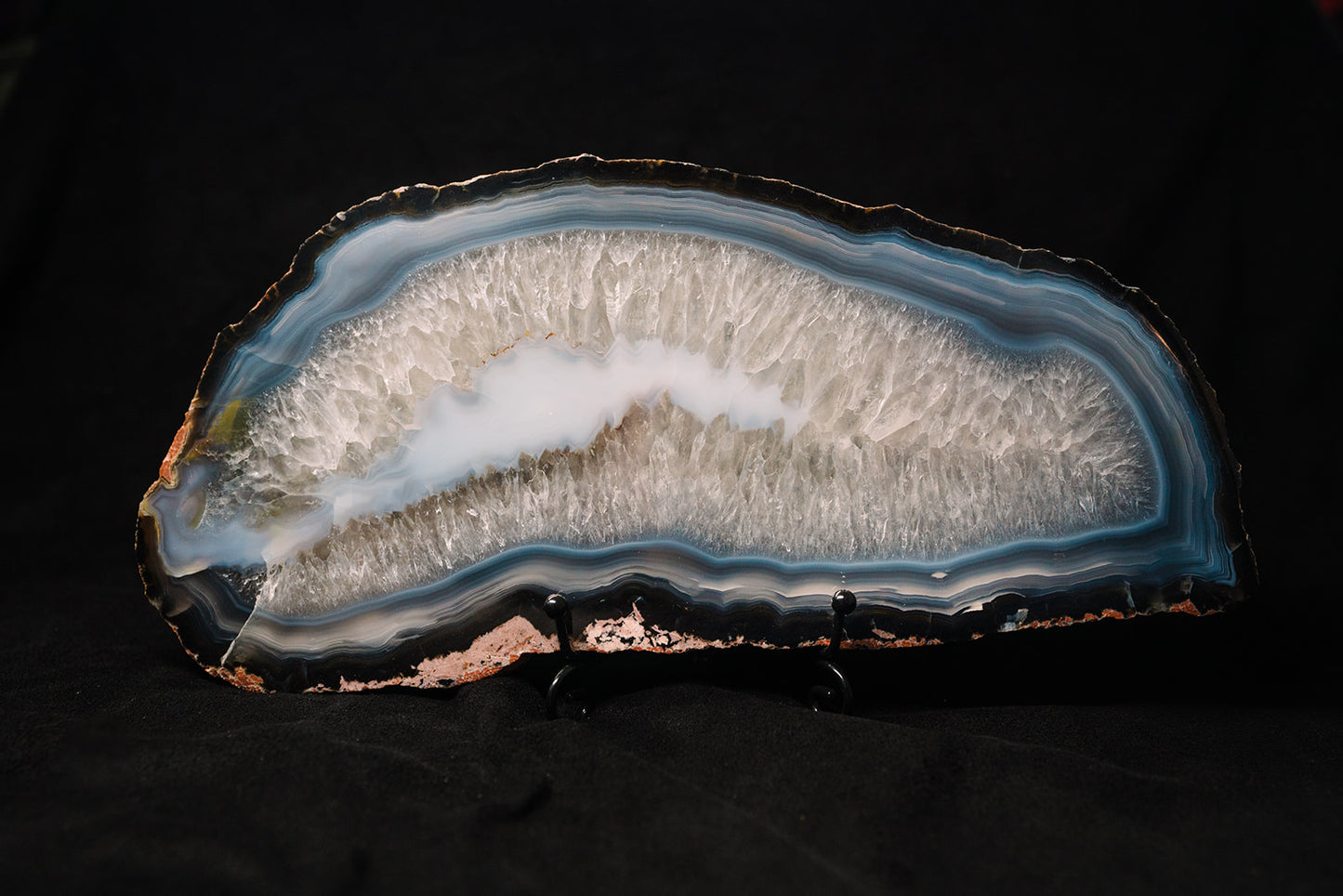 Agate & Clear Quartz Slice #1645