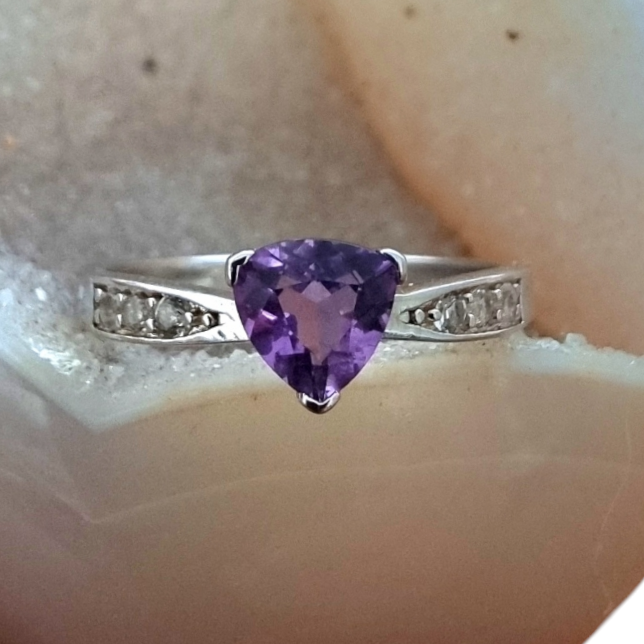 Amethyst Trinity Ring #2358