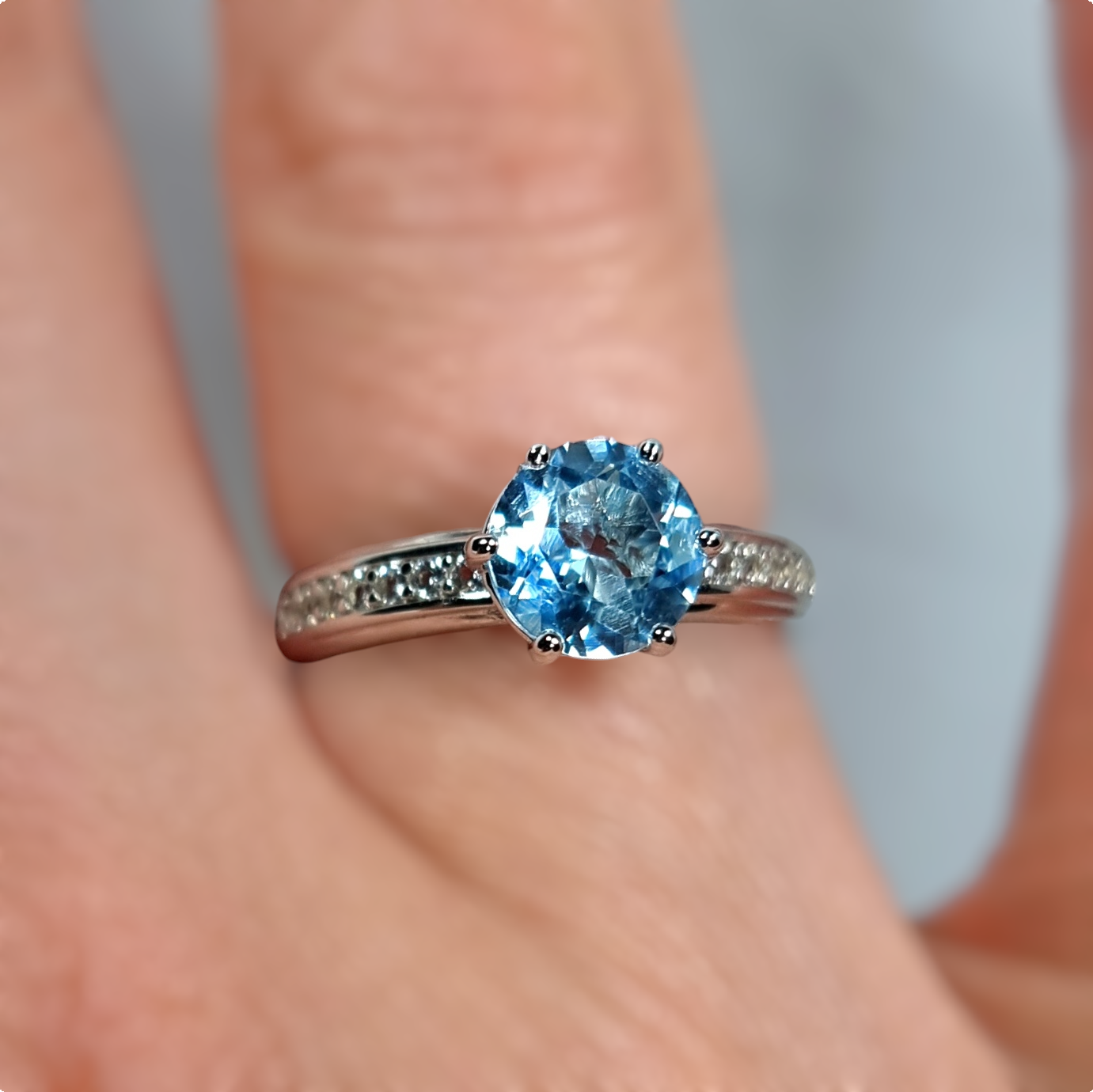 Aquamarine Brilliance Ring #2348