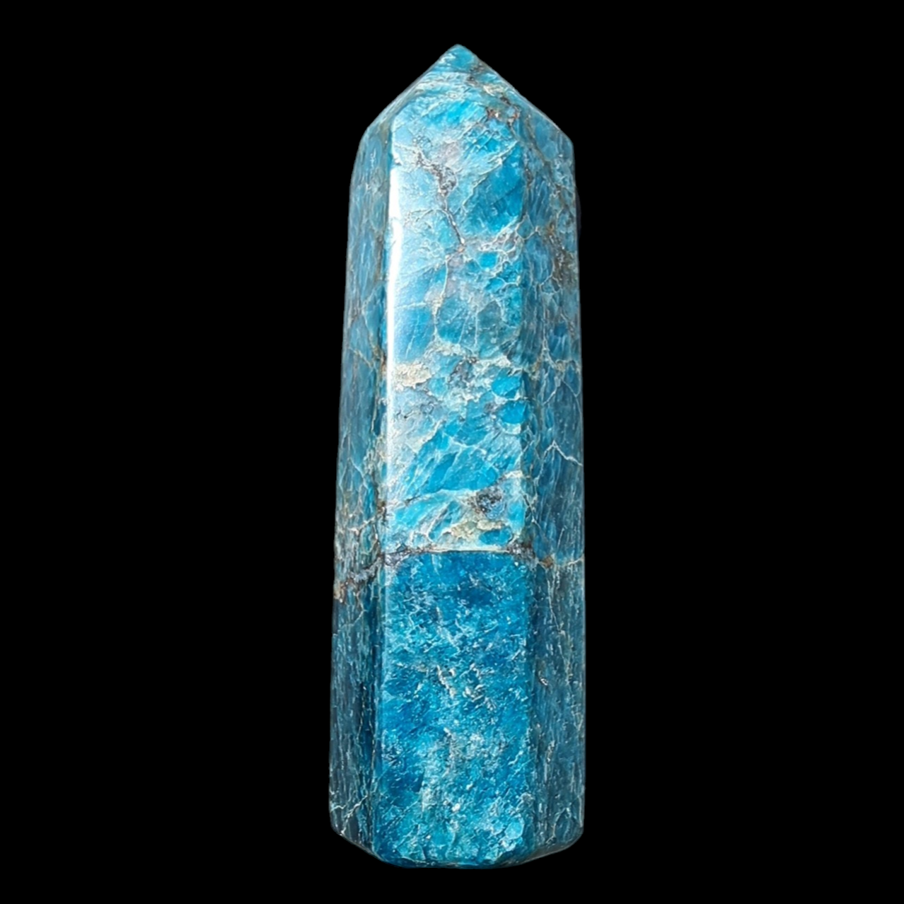 Blue Apatite Point #2044