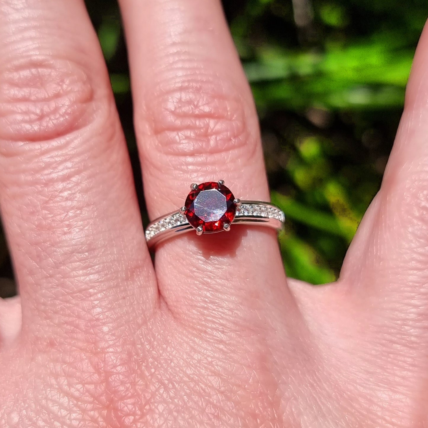 Garnet Brilliance Ring #2285
