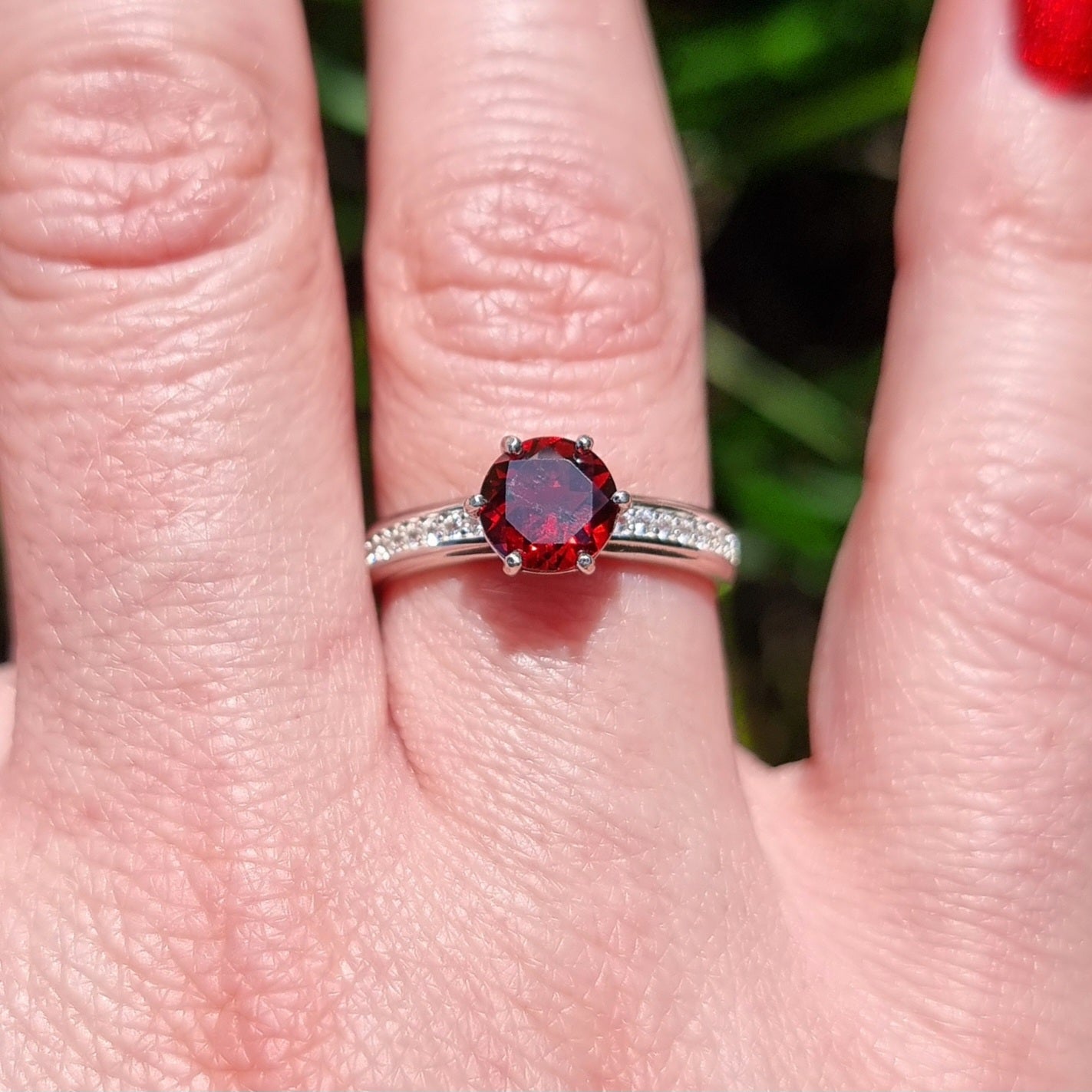 Garnet Brilliance Ring #2285
