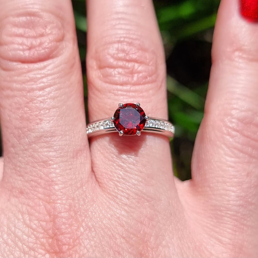 Garnet Brilliance Ring #2285