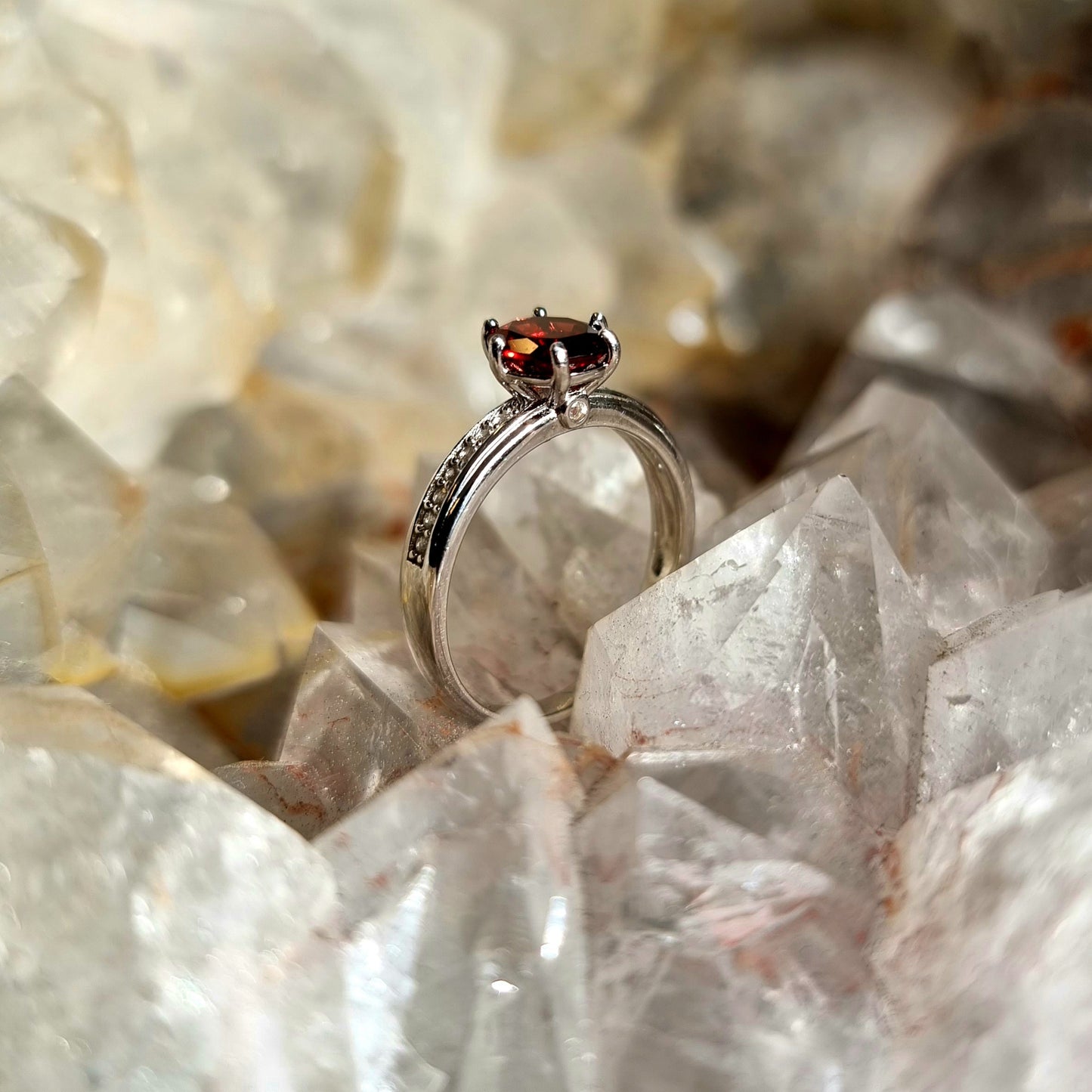 Garnet Brilliance Ring #2285