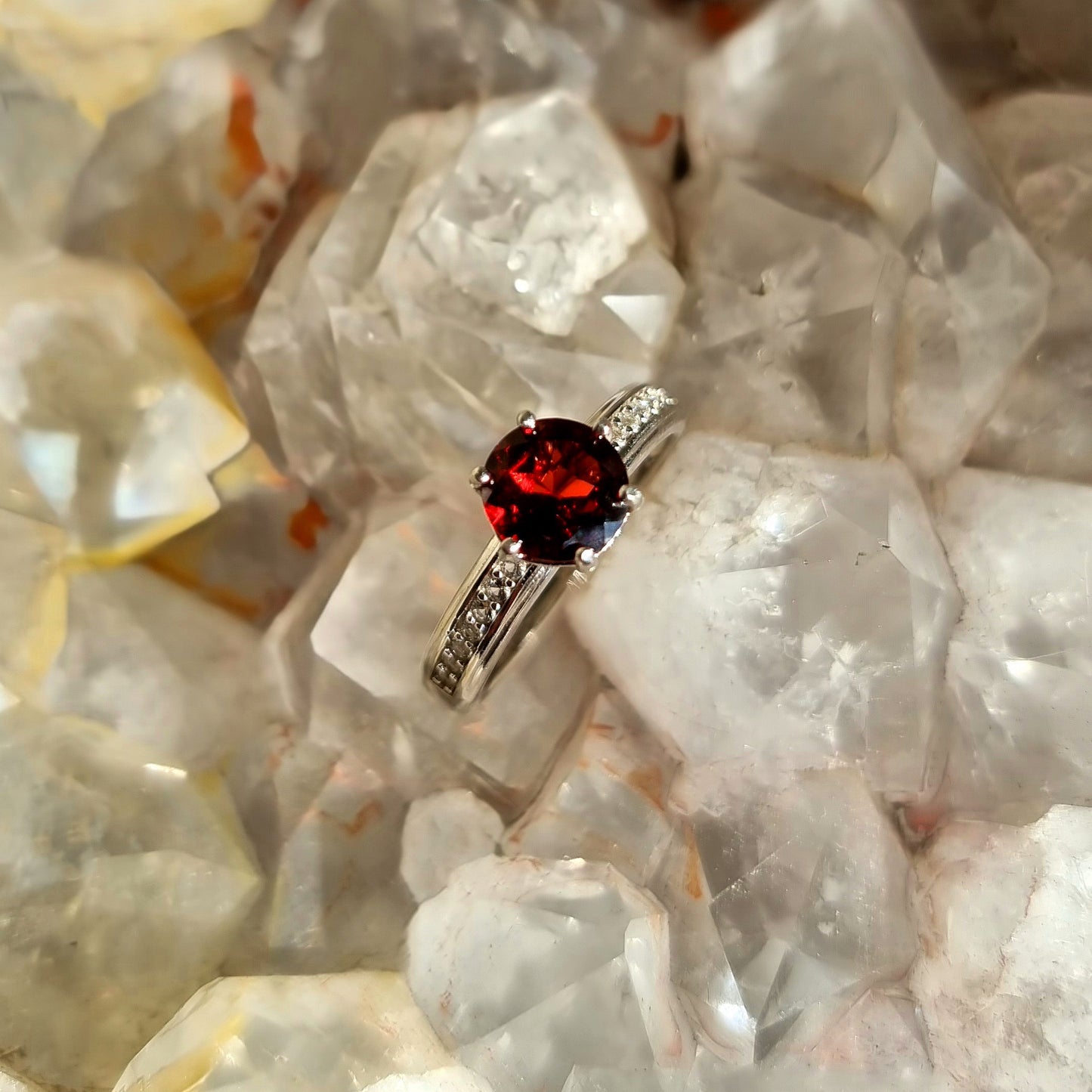 Garnet Brilliance Ring #2285