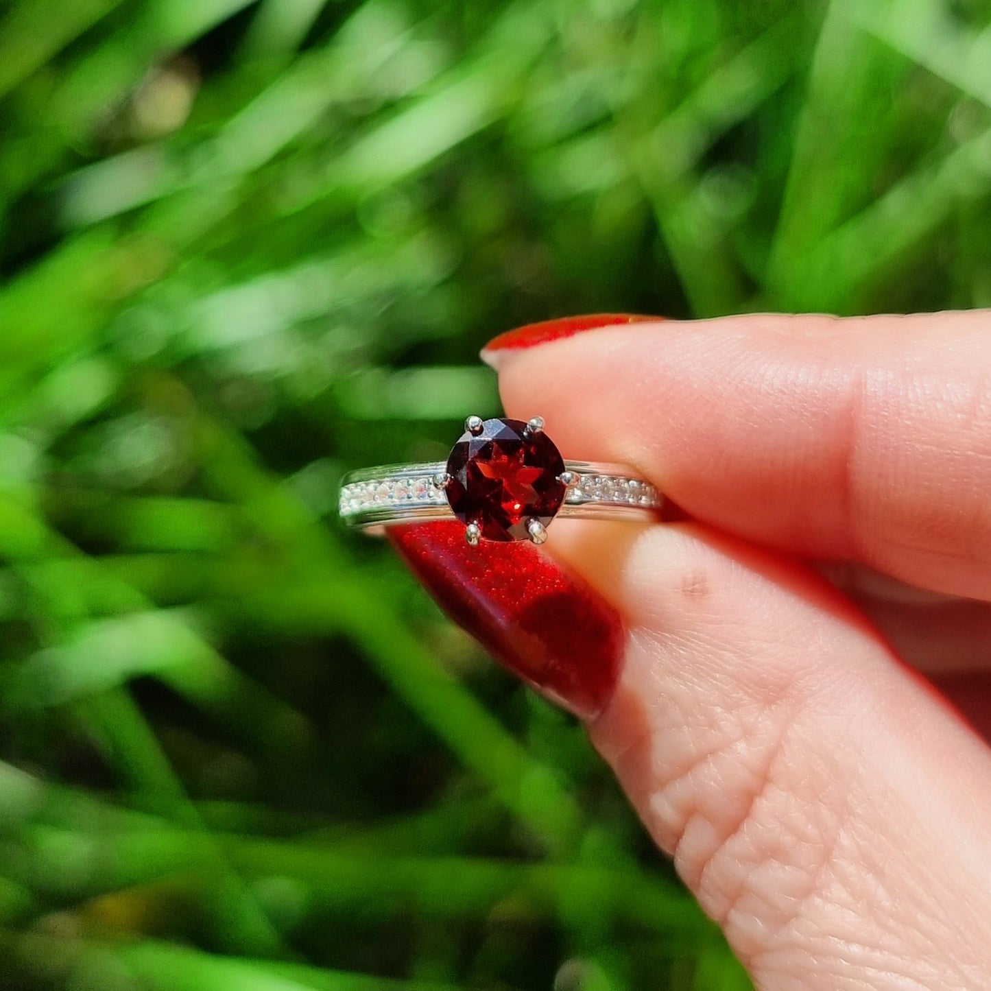 Garnet Brilliance Ring #2285