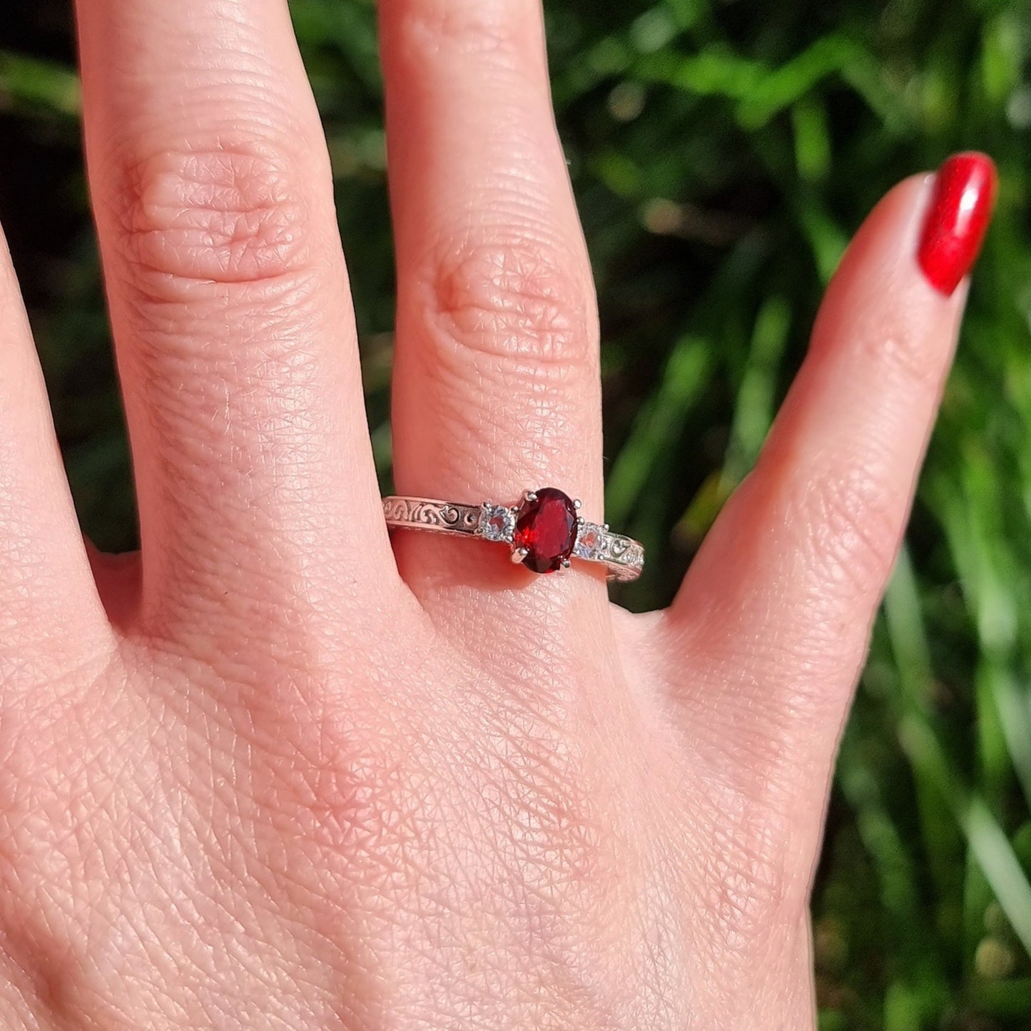 Garnet Extravagance Ring #2289