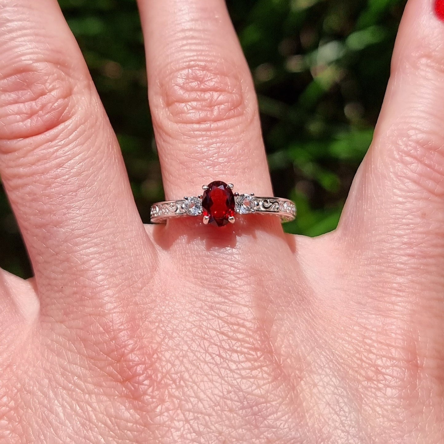 Garnet Extravagance Ring #2289