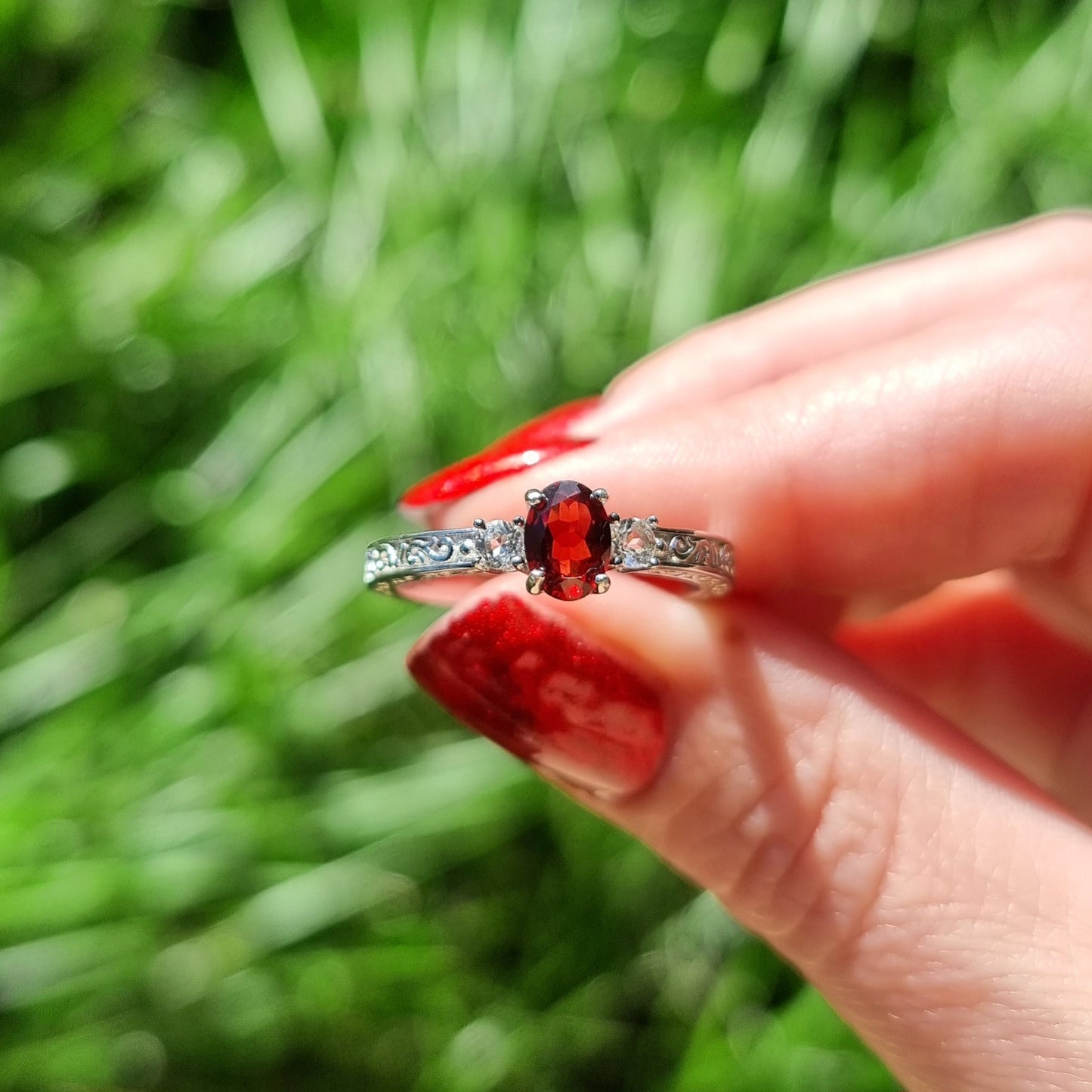 Garnet Extravagance Ring #2289