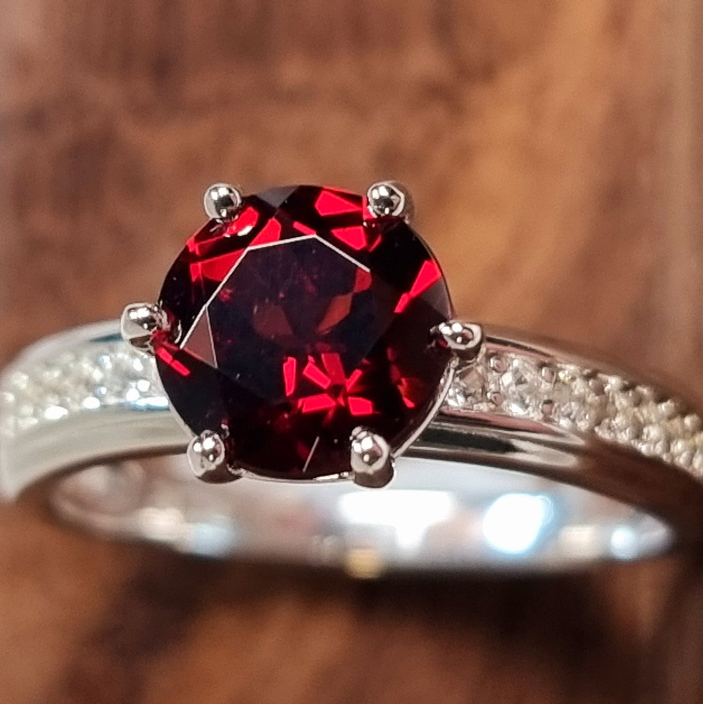 Garnet Brilliance Ring #2285