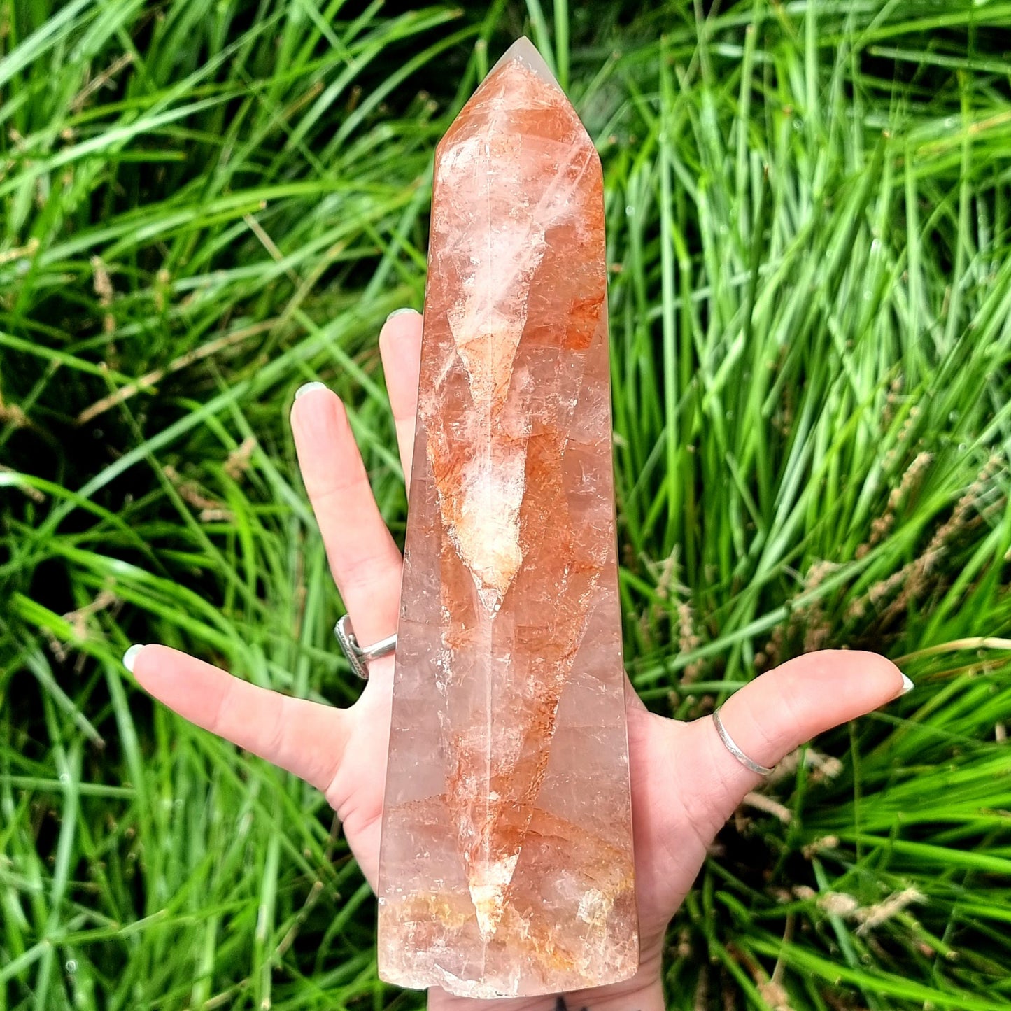 Hematoid Quartz Point (Fire Quartz) #1199