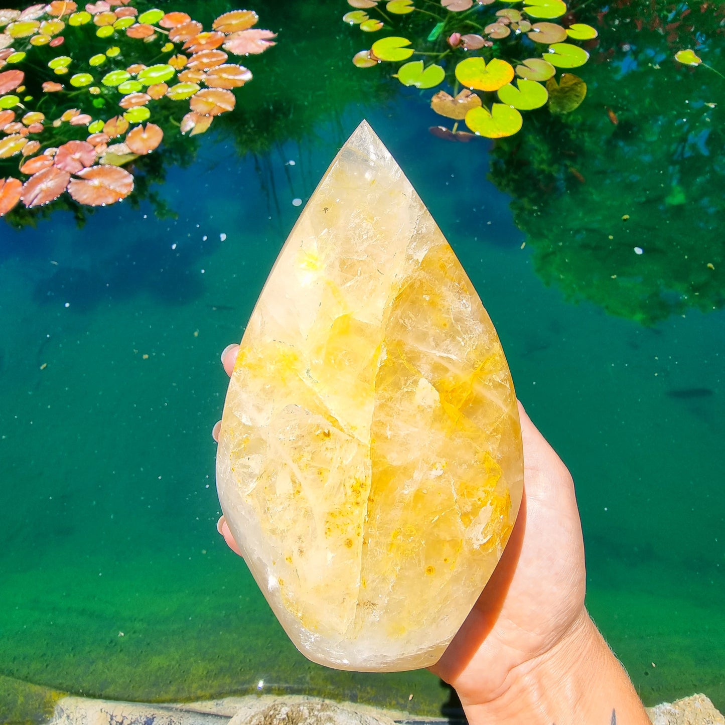 Hematoid Quartz Flame (Golden Healer) #1756