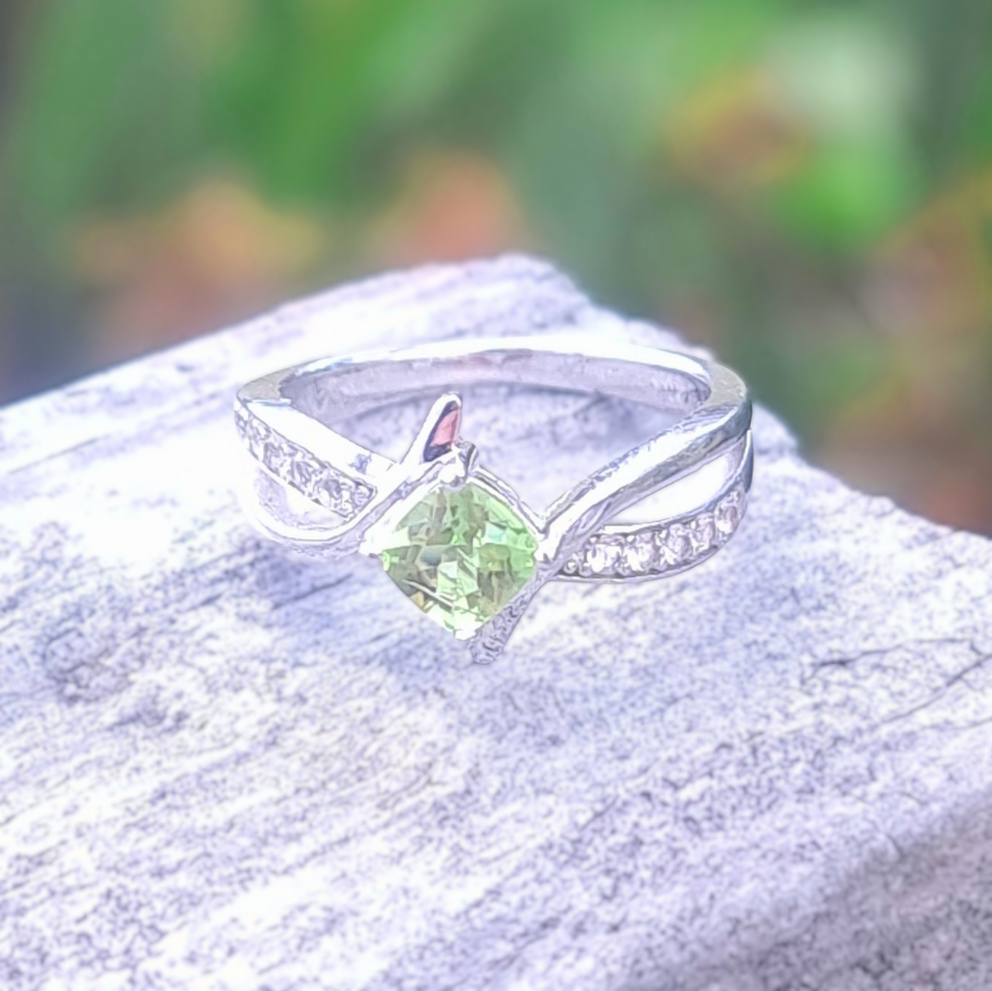 Peridot Infinity Ring #2361