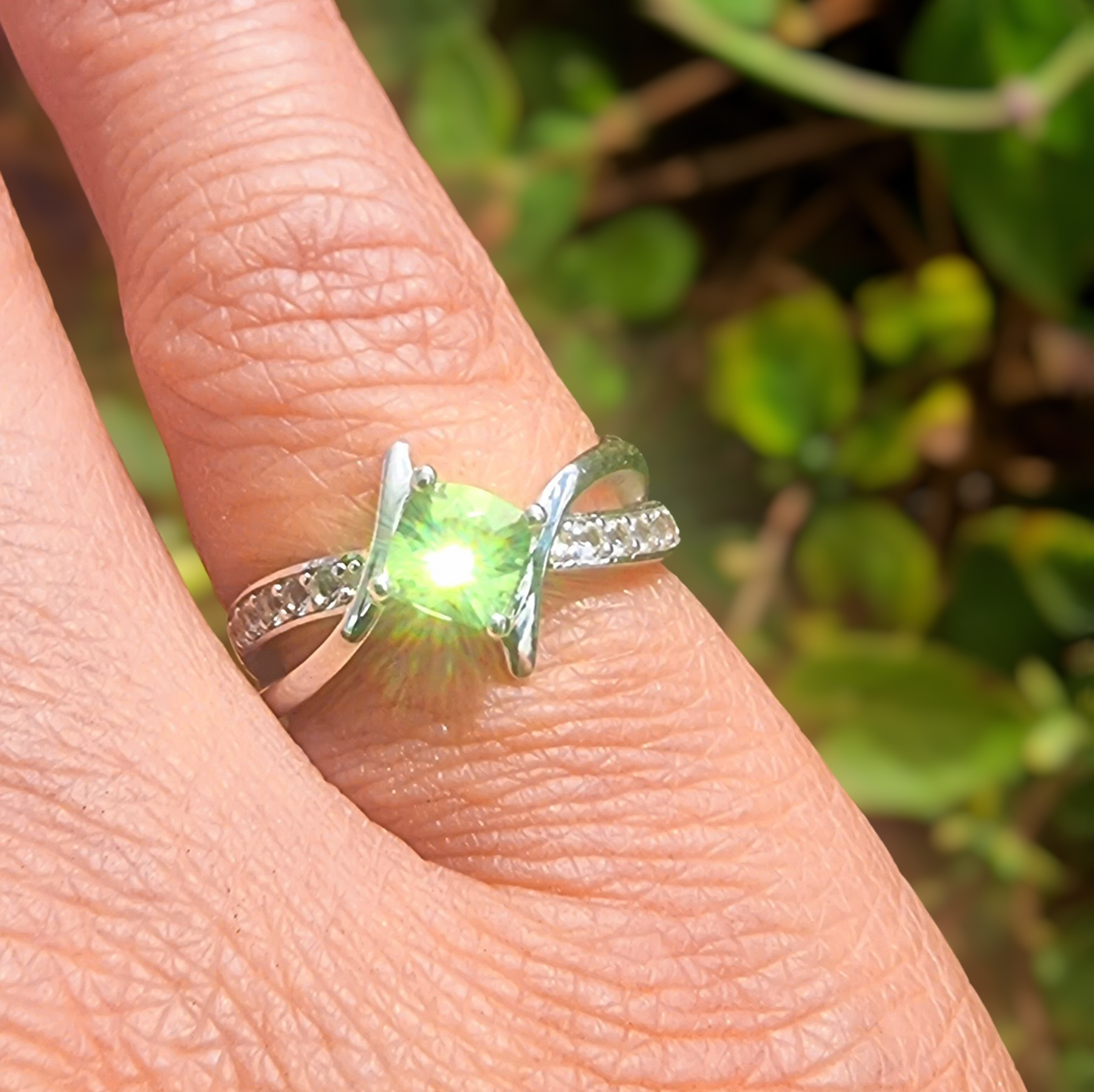 Peridot Infinity Ring #2361