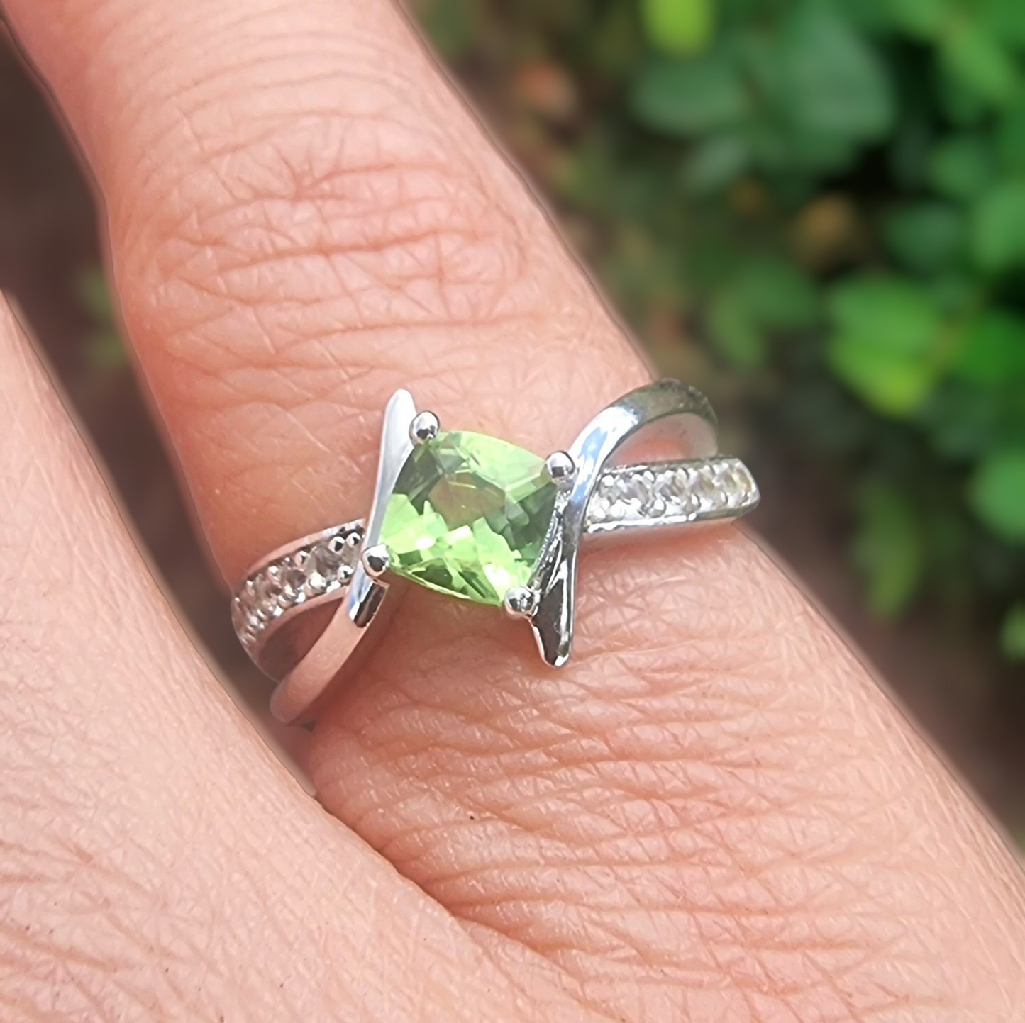 Peridot Infinity Ring #2361