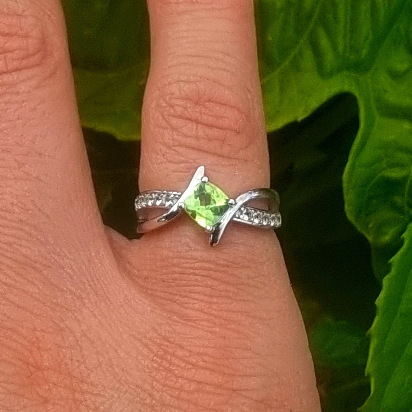 Peridot Infinity Ring #2361