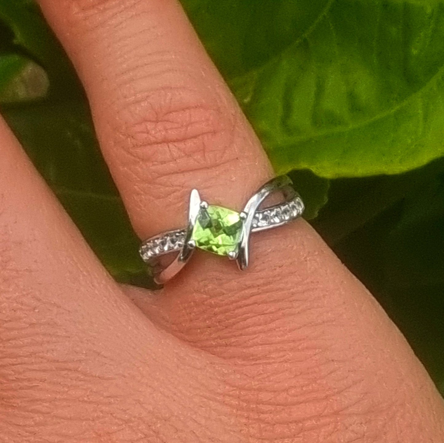 Peridot Infinity Ring #2361