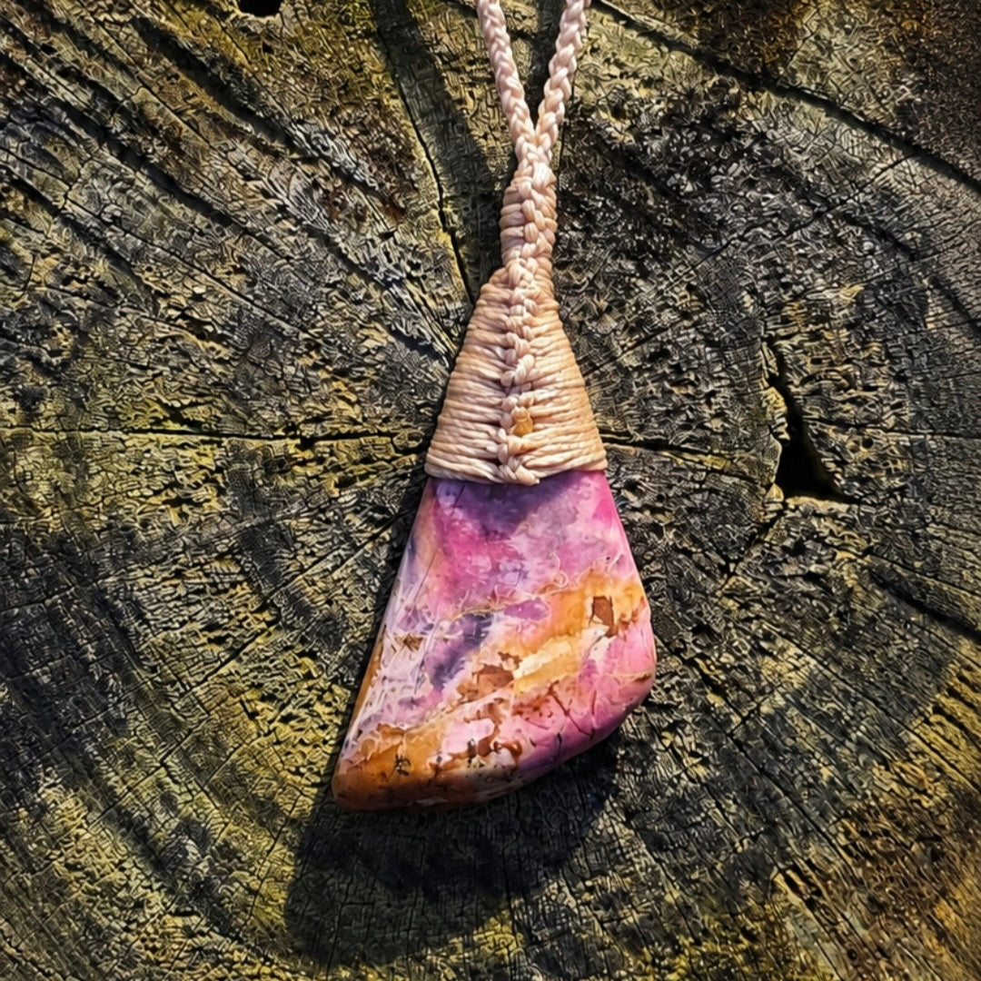 Roimata Freeform - Rhodonite Necklace