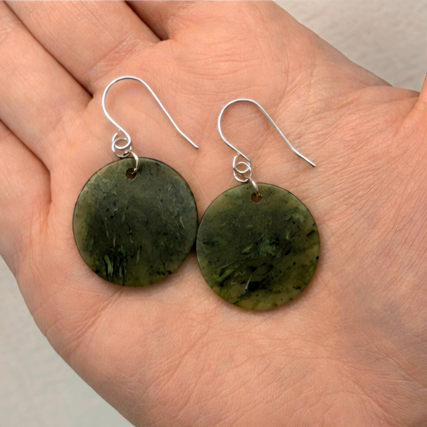 Porowhita - Pounamu Earrings
