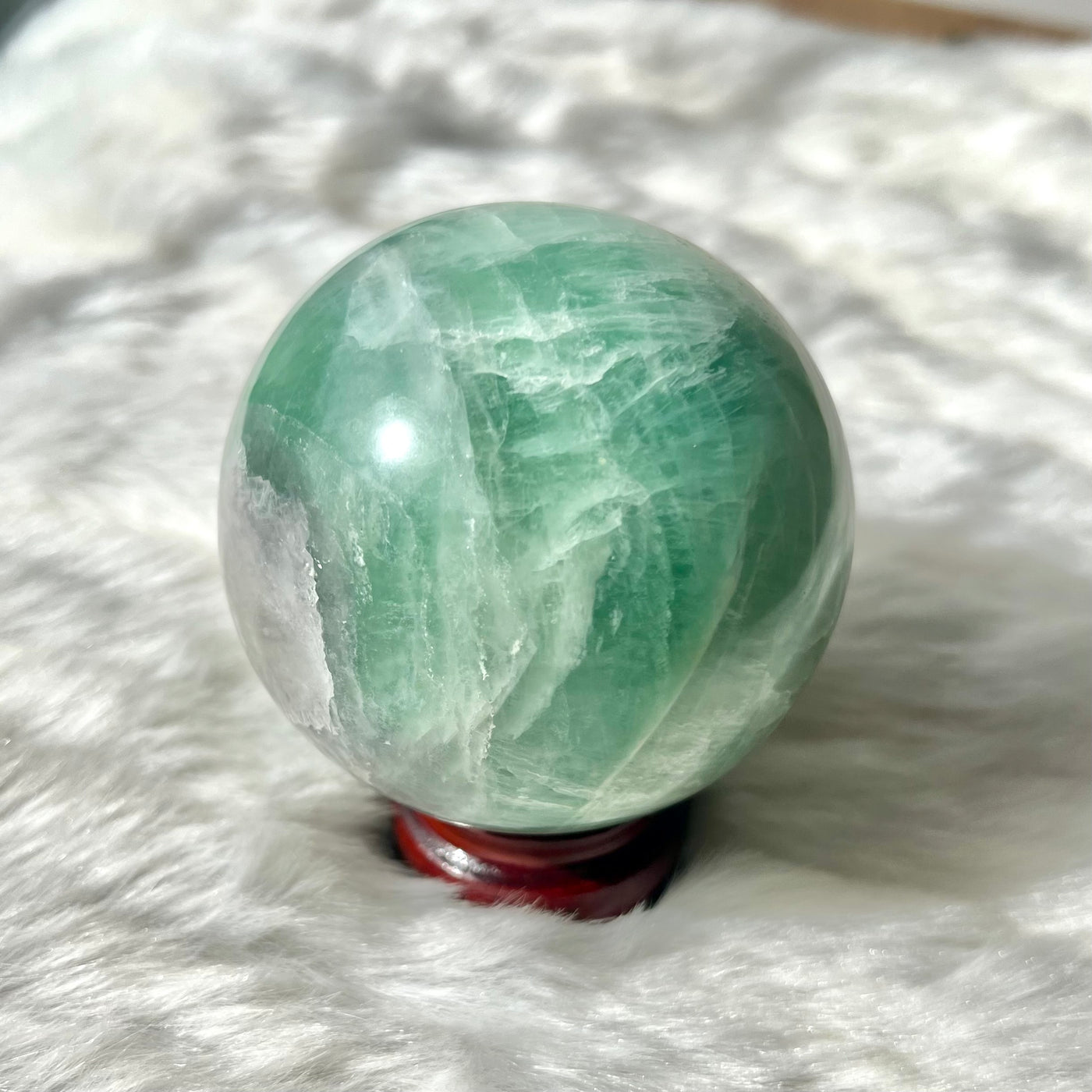 Green Fluorite Sphere #1112
