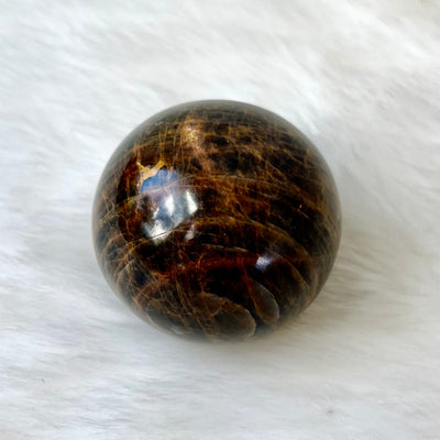 Black Moonstone Sphere #1719