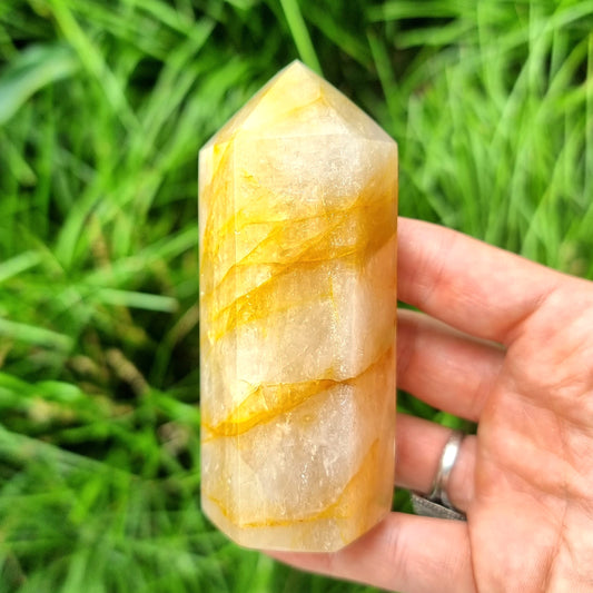 Hematoid Quartz Point (Golden Healer) #1681