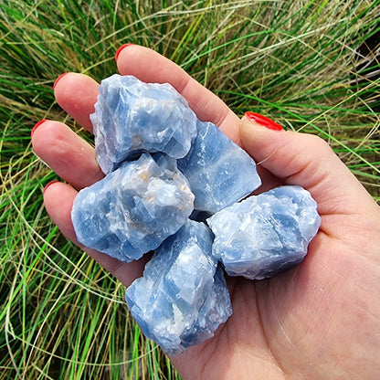 Blue Calcite Rough Selection #1480