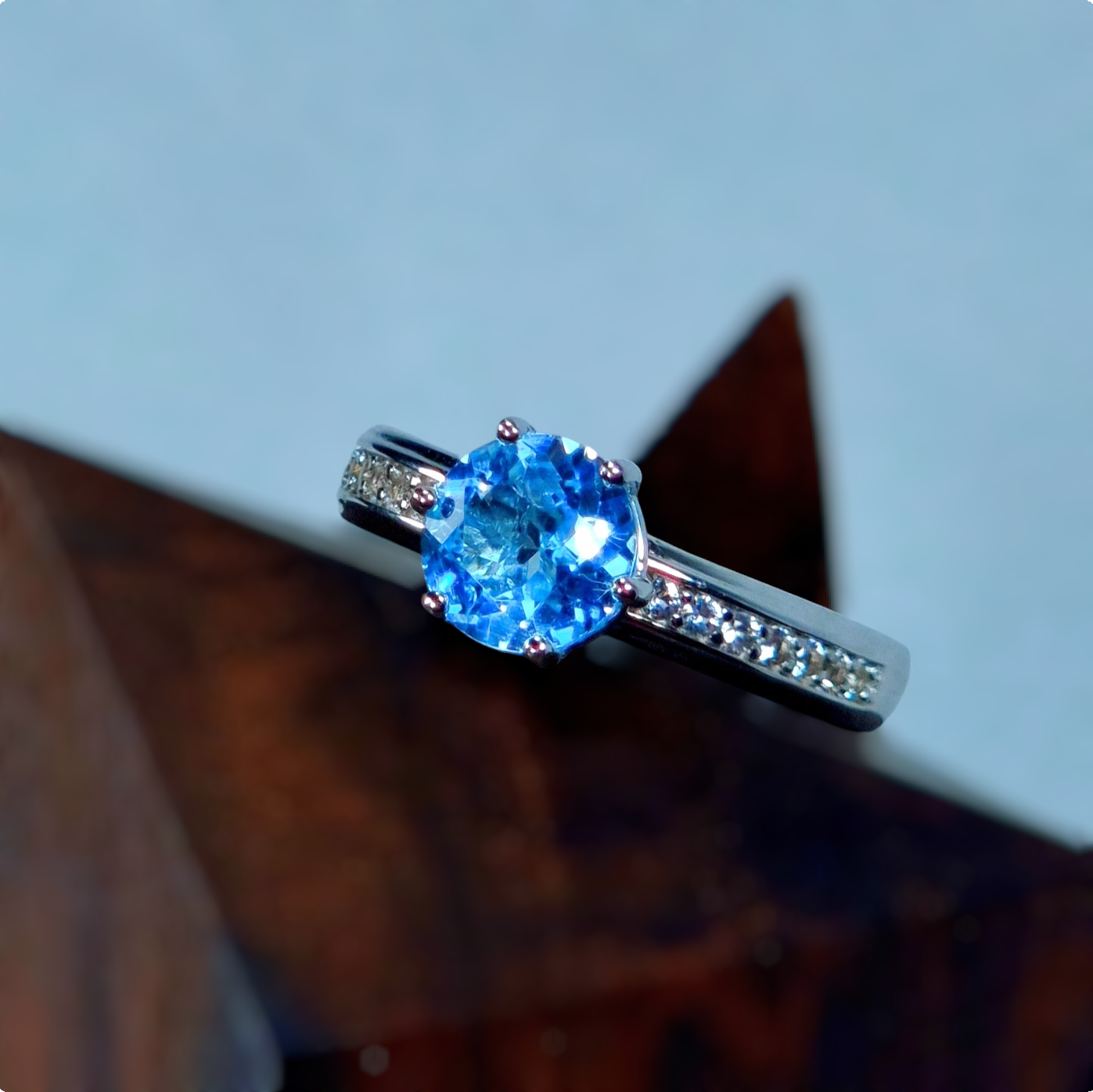 Aquamarine Brilliance Ring #2348