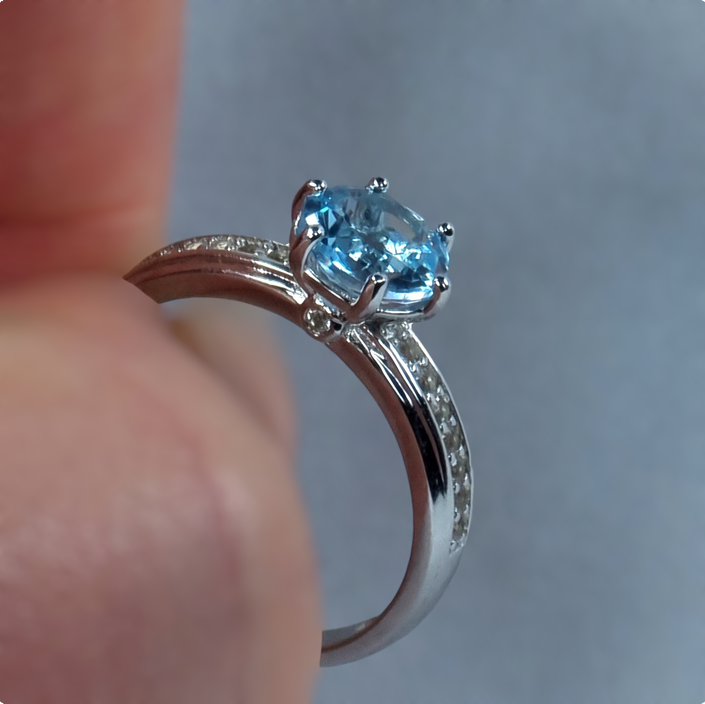 Aquamarine Brilliance Ring #2348