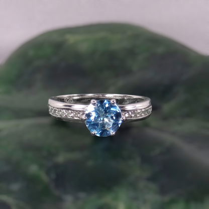 Aquamarine Brilliance Ring #2348