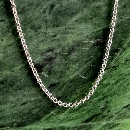 Solid Silver Belcher Necklace Chain #2189