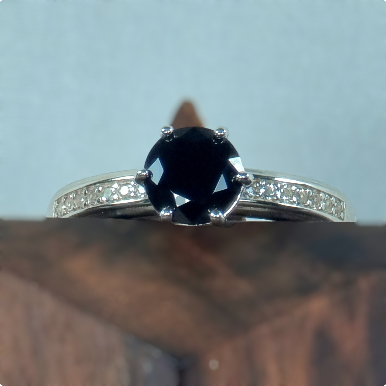 Black Spinel Brilliance Ring #2351