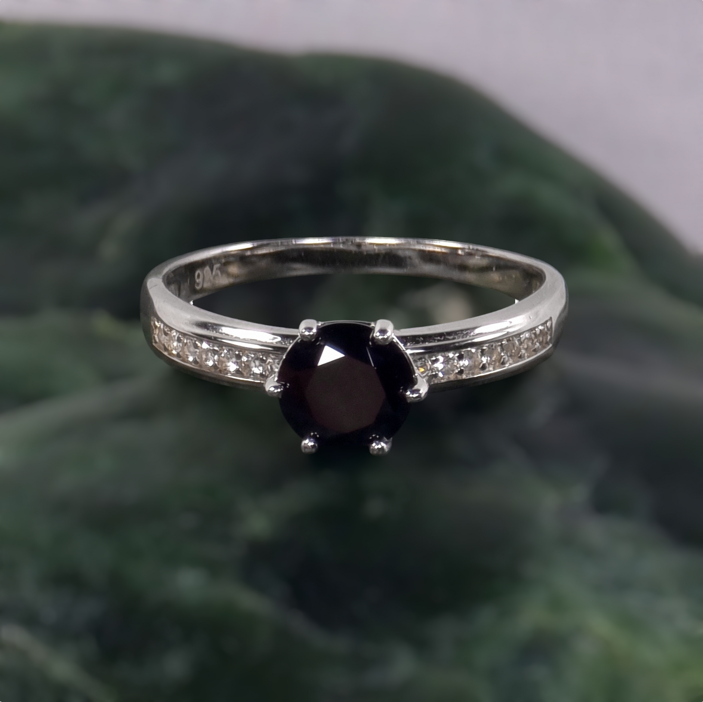 Black Spinel Brilliance Ring #2351