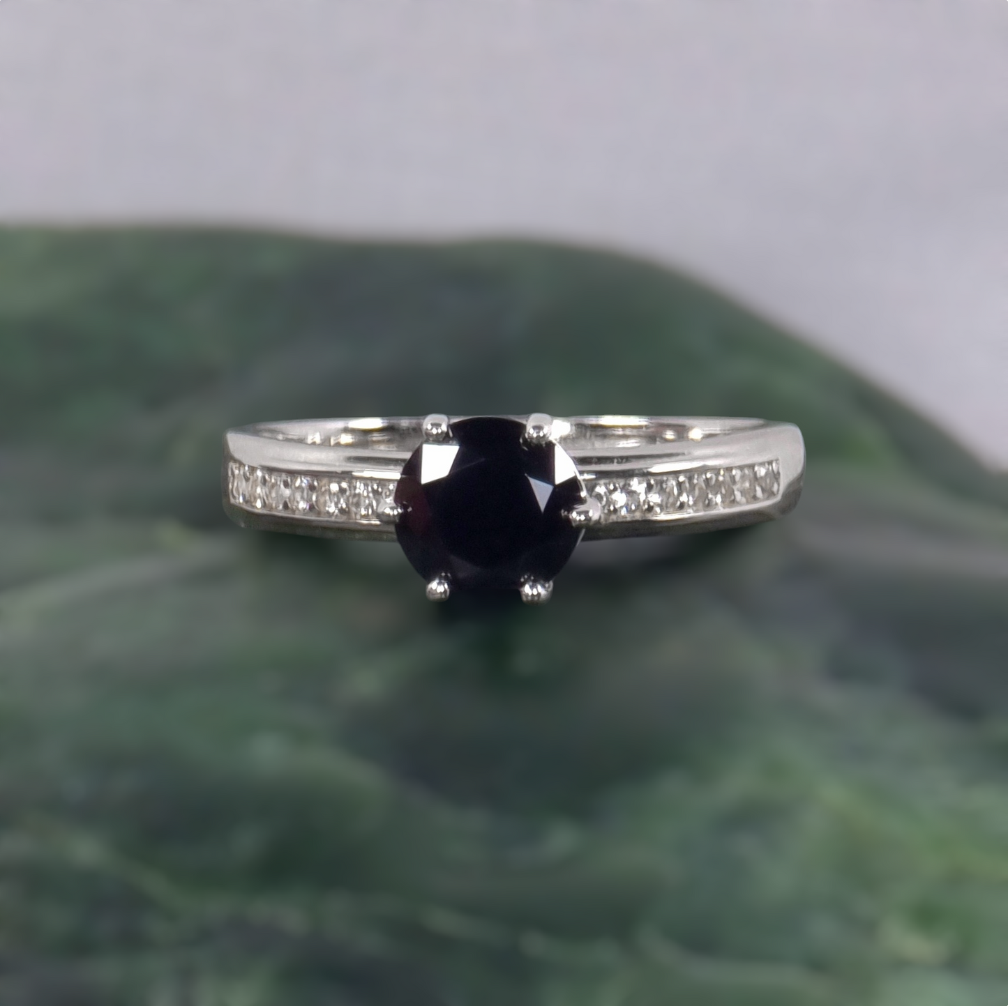 Black Spinel Brilliance Ring #2351