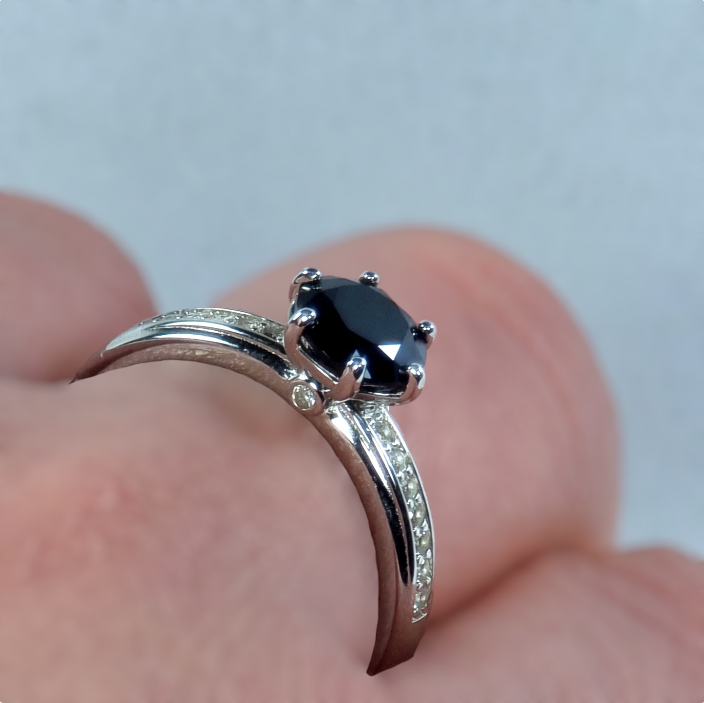 Black Spinel Brilliance Ring #2351