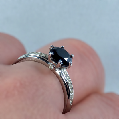 Black Spinel Brilliance Ring #2351