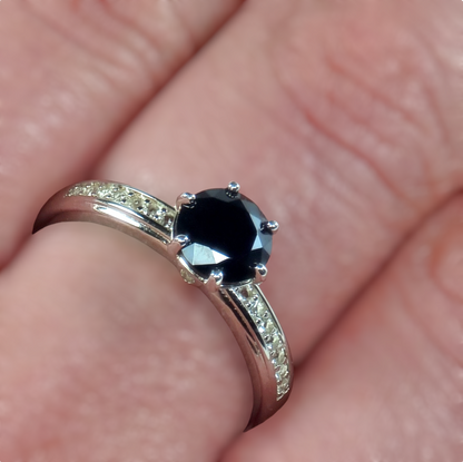 Black Spinel Brilliance Ring #2351