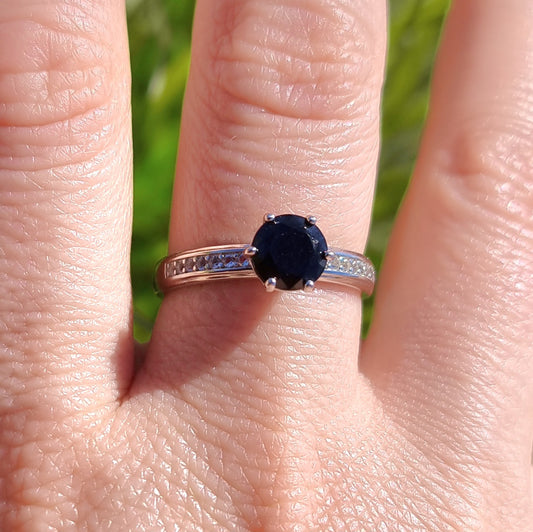 Black Spinel Brilliance Ring #2351