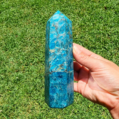 Blue Apatite Point #2044