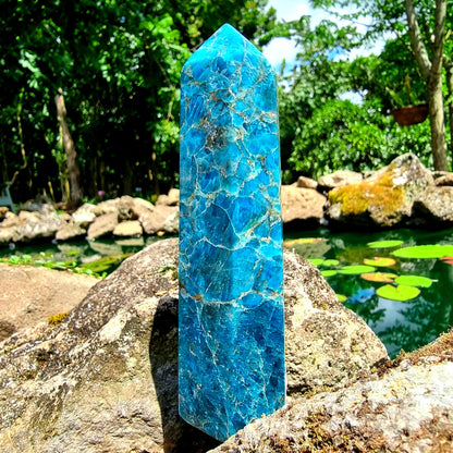 Blue Apatite Point #2044