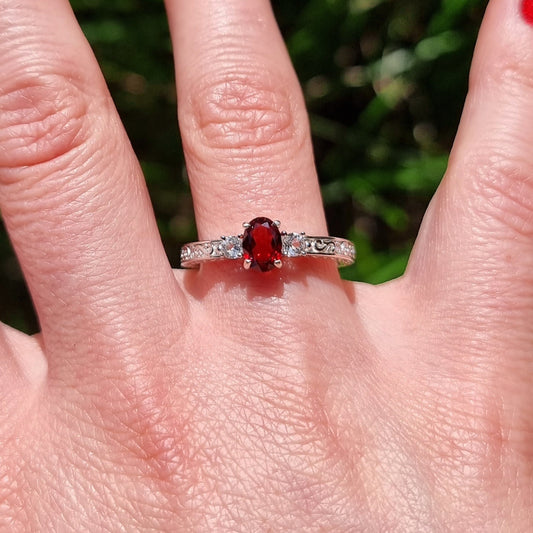 Garnet Extravagance Ring #2289