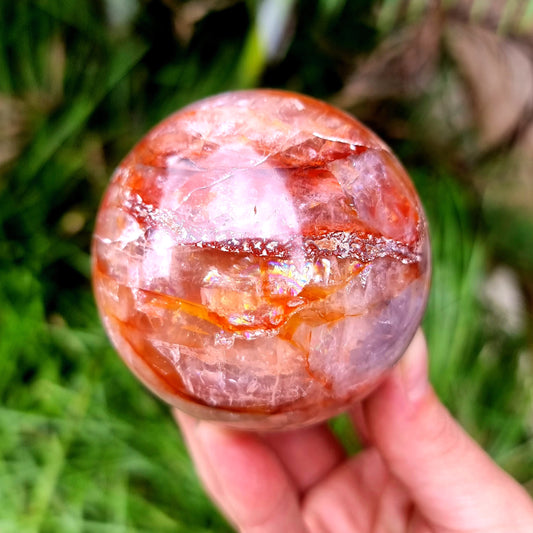 Hematoid Quartz Sphere (Fire Quartz) #1683