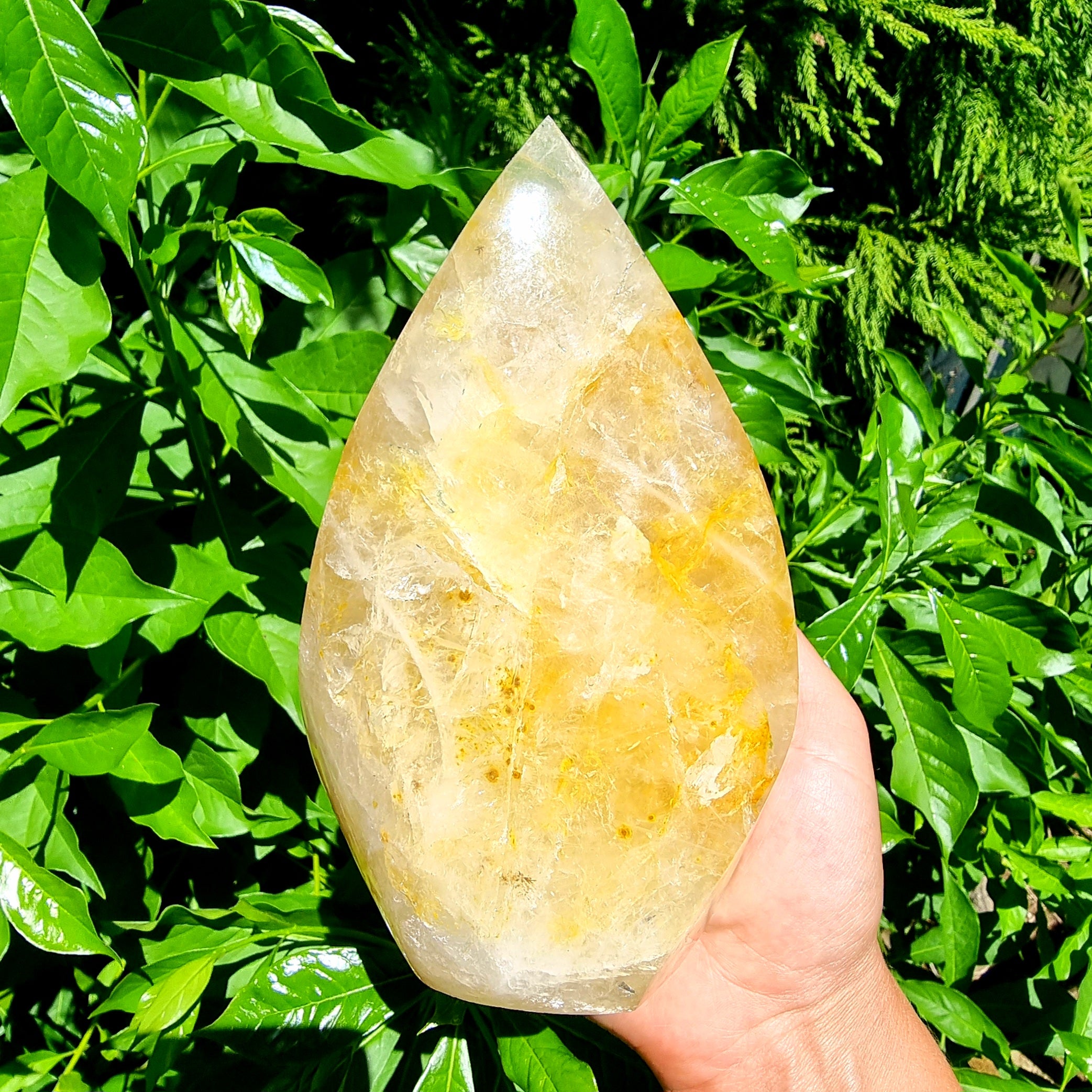 Buy Yellow Hematoid Quartz Flame Hematoid Quartz