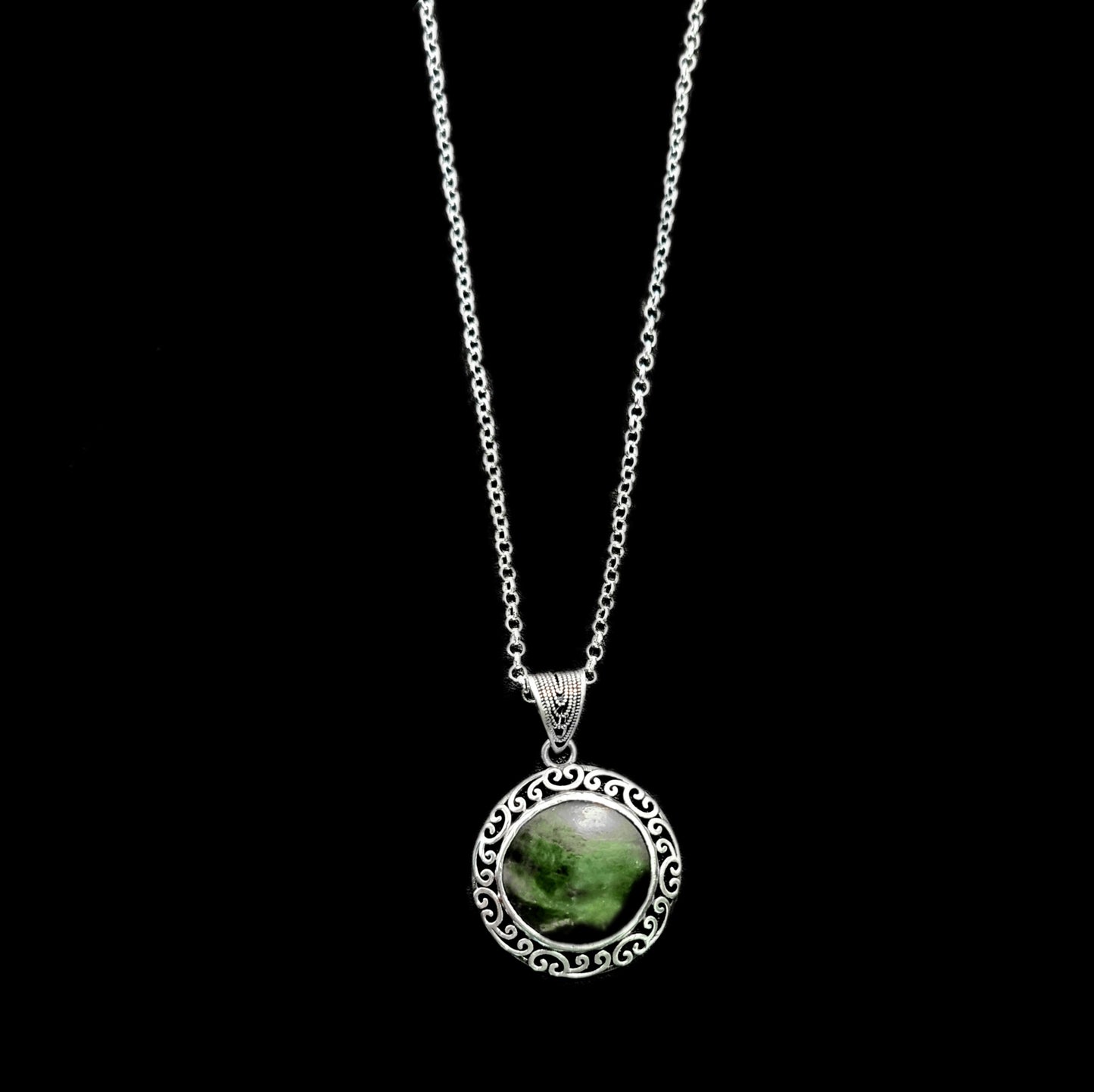 Jade Koru Pounamu / Greenstone Necklace #2292