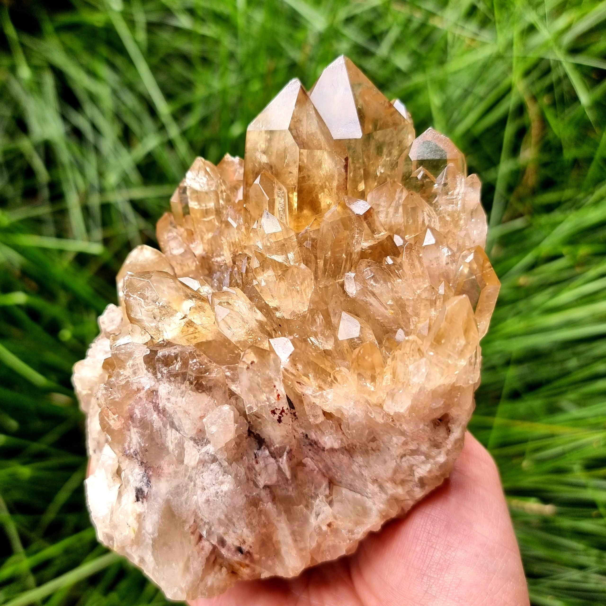 Kundalini citrine, congo citrine, natural citrine from Africa , Congo citrine cluster kundalini citrine crystal store